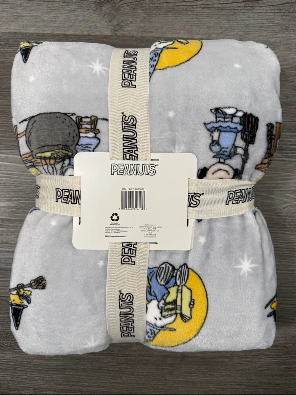 Peanuts Snoopy Halloween Throw Blanket 60” x 70” NWT